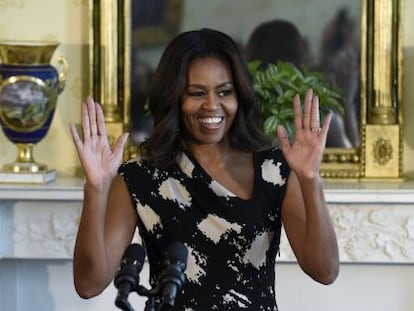 Michelle Obama en la Casa Blanca.