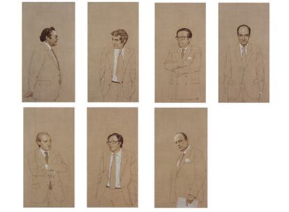 El Congreso estrena los retratos de los redactores de la Constitución de 1978
