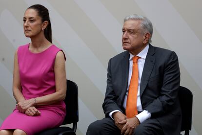 Claudia Sheinbaum y López Obrador