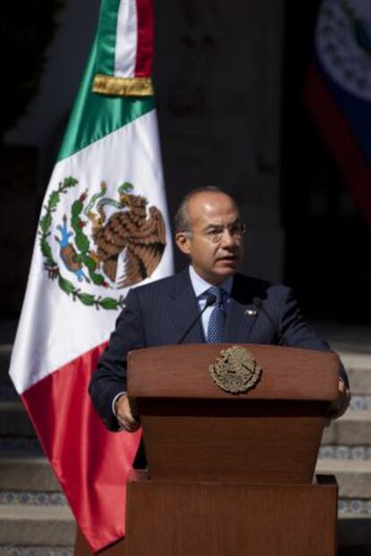 El presidente mexicano Felipe Calder&oacute;n.