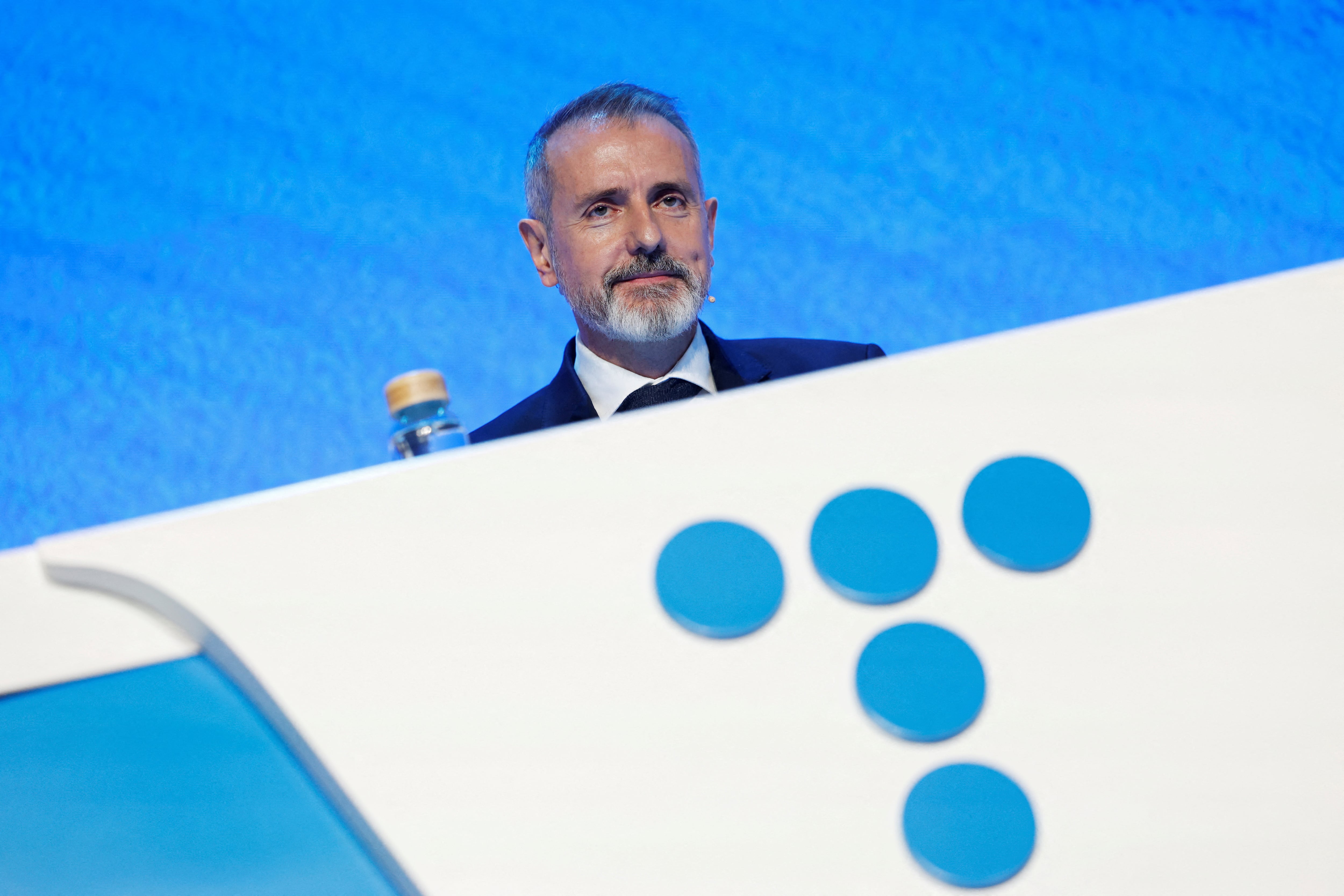 Marc Murtra, en la presentación de resultados de Telefónica, en febrero pasado.