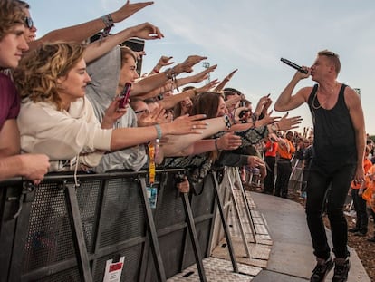 Macklemore levantando pasiones en el Festival de Leeds (Inglaterra), en agosto de 2014.