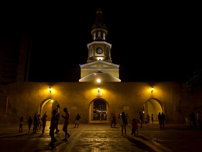 La Torre del Reloj en Cartagena (Colombia).