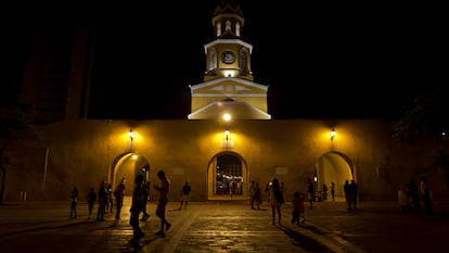 La Torre del Reloj en Cartagena (Colombia).