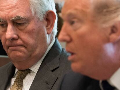 Tillerson y Trump, el pasado lunes en la Casa Blanca