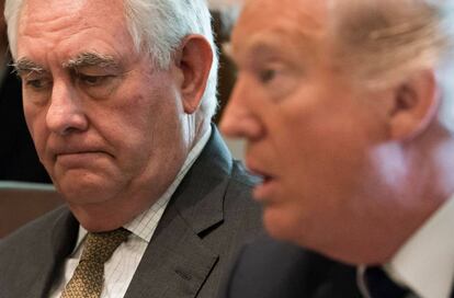 Tillerson y Trump, el pasado lunes en la Casa Blanca