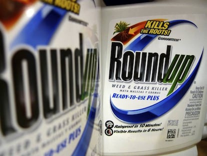 El pesticida Roundup, de Monsanto, que supuestamente provocó cáncer a un hombre en San Francisco. 