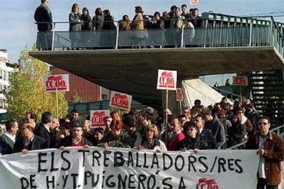 Imagen de archivo de una protesta contra el cierre de Puigneró en 2000.