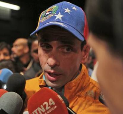 El l&iacute;der opositor venezolano Henrique Capriles. 