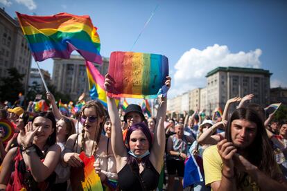 Manifestación por los derechos LGTBI en Varsovia el pasado 19 de junio.