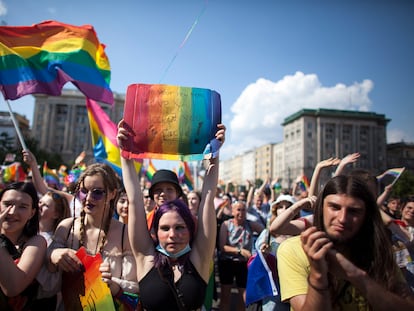 Manifestación por los derechos LGTBI en Varsovia el pasado 19 de junio.