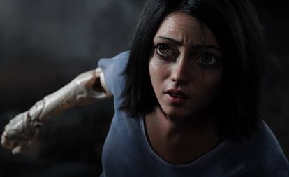 Un fotograma de 'Alita: ángel de combate'.