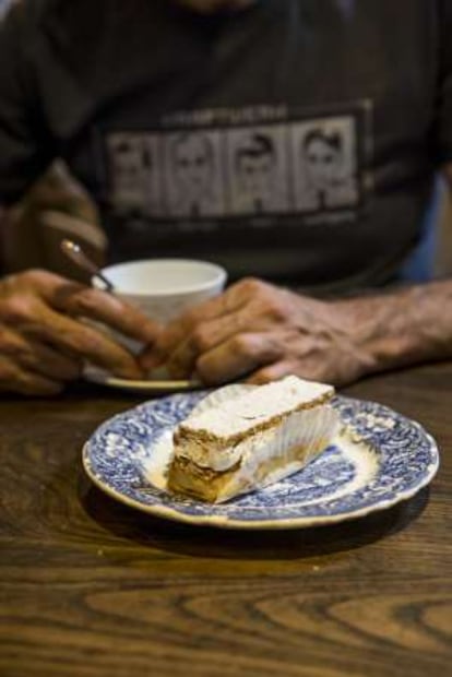 Milhoja de merengue y crema del Oíta.