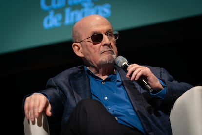 Salman Rushdie durante el Hay Festival, en Cartagena, el 31 de enero.