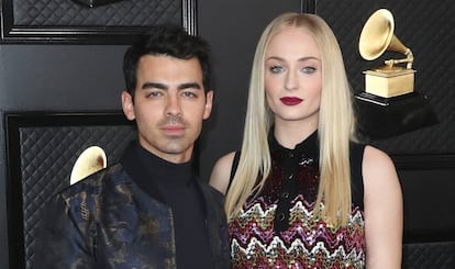 Joe Jonas y Sophie Turner, en los Grammy de 2020 celebrados en enero en Los Ángeles (California).