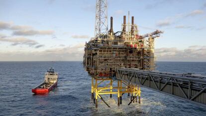 Plataforma de procesamiento de gas y petróleo de Statoil en Stavanger (Noruega). 