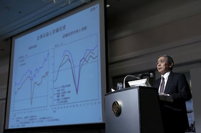 El gobernador del Banco de Jap&oacute;n, Haruhiko Kuroda, la semana pasada en Tokio.