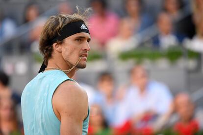 Alexander Zverev, número 3 de la ATP, durante la final del Mutua Madrid Open. 