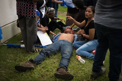 Marcha de las Madres de Nicaragua, el 30 de mayo de 2018, que fue atacada por simpatizantes de Daniel Ortega, que dejaron varios muertos.