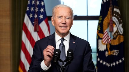 Joe Biden, nesta quarta-feira na Casa Branca.