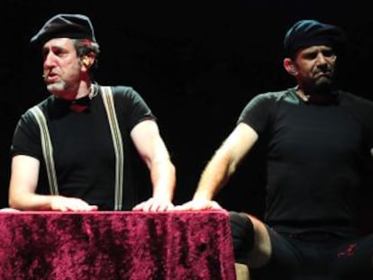 Una escena del espectáculo 'Racconto', de la compañía israelí Mayumana.