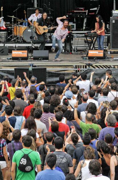 Bigott, durante su actuacin en la segunda jornada del festival.