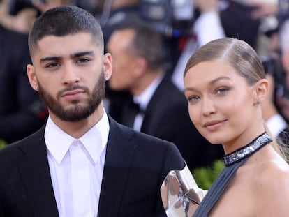 Zayn Malik y Gigi Hadid en la gala del MET de 2016.