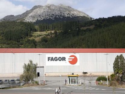 La planta de Fagor en Mondragón, sin actividad
