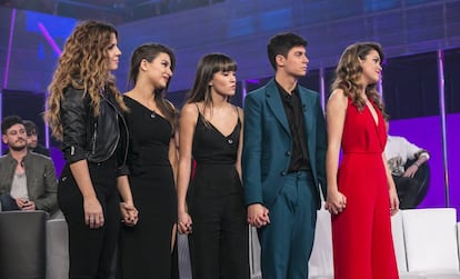 Miriam, Ana, Aitana, Alfred y Amaia, los cinco finalistas de OT.