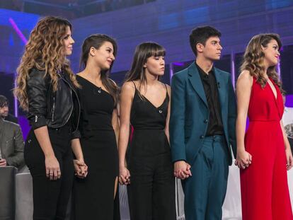 Miriam, Ana, Aitana, Alfred y Amaia, los cinco finalistas de OT.