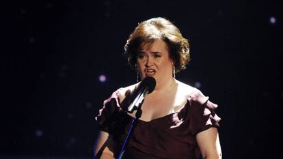 La cantante Susan Boyle durante una actuación en Alemania.