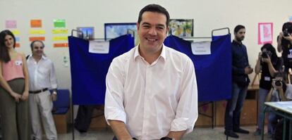  Alexis Tsipras, primer ministro griego y lider del partido Syriza.