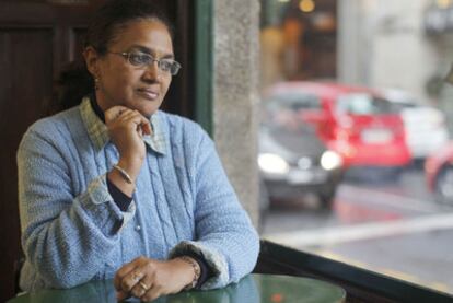 Vera Almeida, alcaldesa del municipio caboverdiano de Paul, en su visita a Santiago de Compostela.