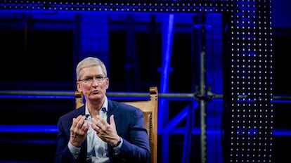 Tim Cook, en el Startup Fest en Amsterdam.