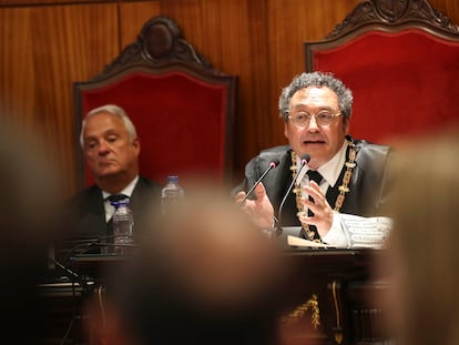 El fiscal general del Estado, Álvaro García Ortiz, durante un acto en Oviedo (Asturias) el 22 de julio.
