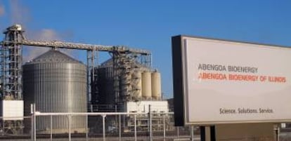 Una refinería de etanol de Abengoa en el estado de Illinois (Estados Unidos).