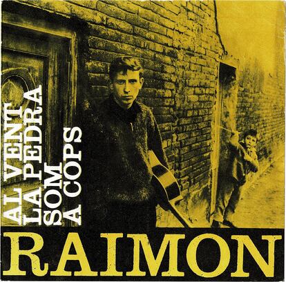 Jordi Fornas diseñó el disco de Raimon 'Al vent' en 1963.