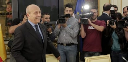 El ministro de Educación, José Ignacio Wert, durante la conferencia sectorial de Educación del lunes.