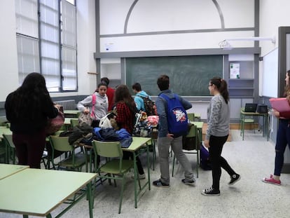 Un instituto en Zamora. 