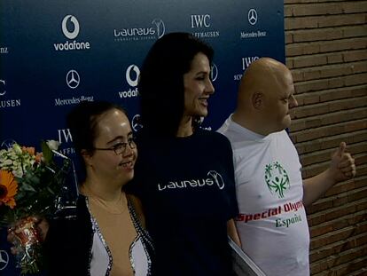 Nadia Comaneci entrena a niños del 'Special Olimpics'