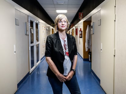 The biologist Giovanna Roncador, at the National Cancer Research Center, in Madrid.