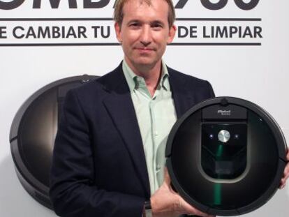 Colin Angle, presidente de iRobot, ayer en Madrid. 