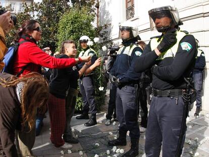 Protesta contra la ordenanza de convivencia de Granada