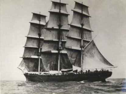 Imagen histórica del barco Cutty Shark.