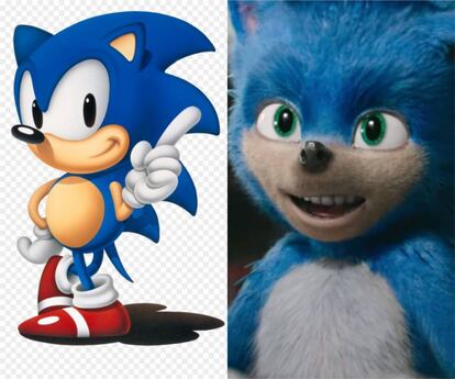 Sonic, el popular personaje de videojuegos de Sega, fue especialmente criticado en su versión cinematográfica por esos extraños dientes de humano para un puercoespín.