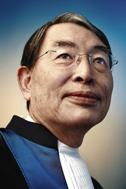 Sang-Hyun Song, presidente de la Corte Penal Internacional, con sede en La Haya, donde trabajan 18 jueces y cerca de 700 funcionarios de 90 países.