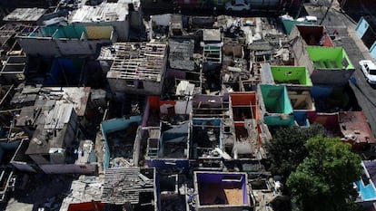 Vista aérea de lo que la Ciudad Perdida, en Ciudad de México.