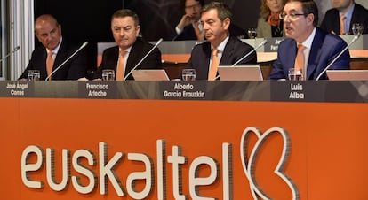 Junta General de Accionistas de Euskaltel, el pasado abril.