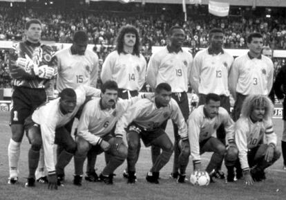 La selección de Colombia en el Mundial de EEUU 1994.