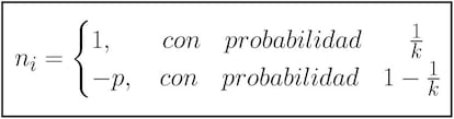 Definición de la variable aleatoria "nota de la pregunta i"